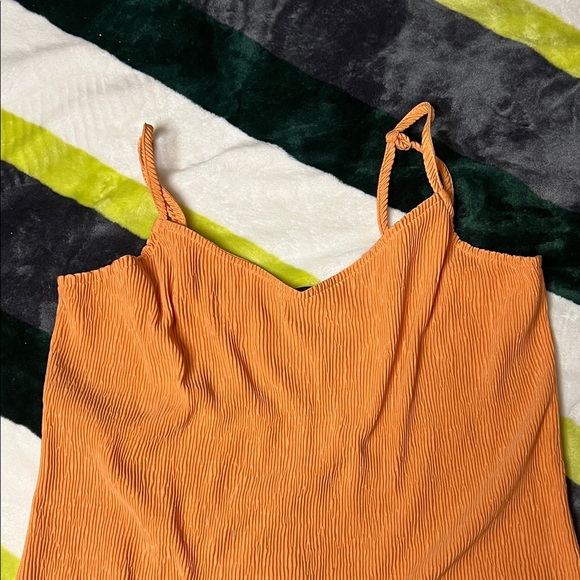 Vans Orange Textured Dress Size S - Picture 3 of 13